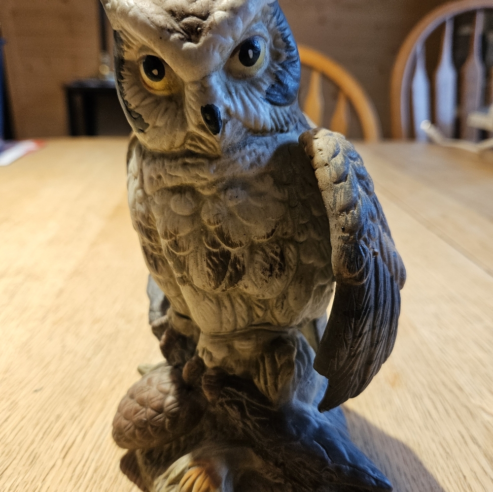 Royal Crown Porcelain Owl Vintage 7.5in Retired Ceramic